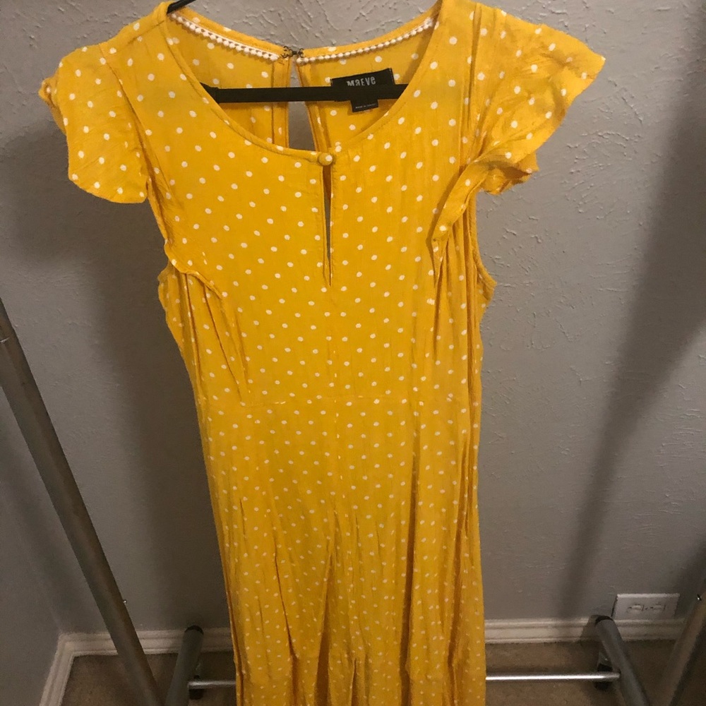 Maeve yellow midi dress